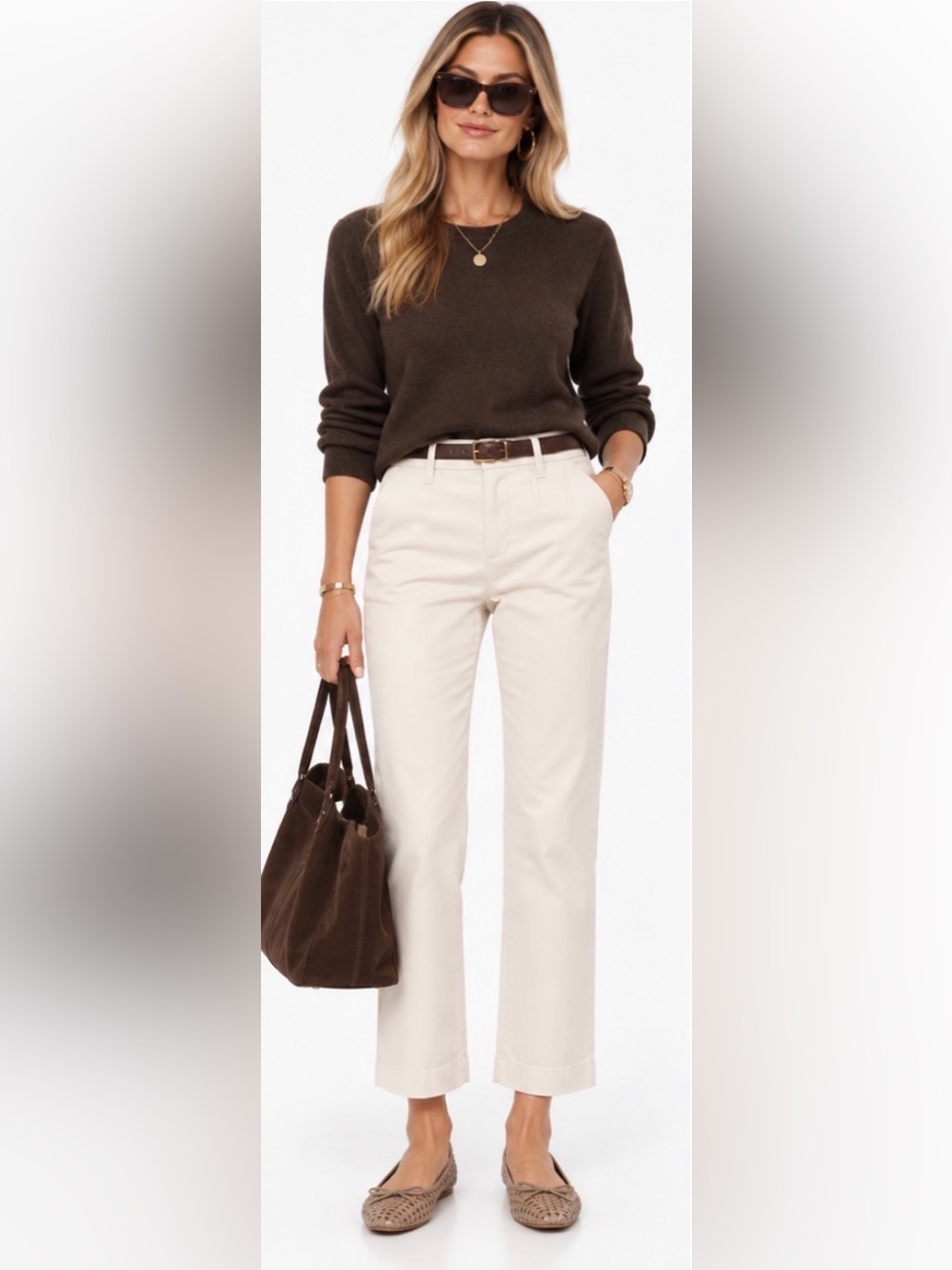 J.Crew Petite high-rise girlfriend chino pant